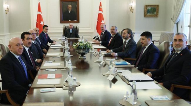 Cumhurbaşkanı Erdoğan, TİSK heyetini kabul etti