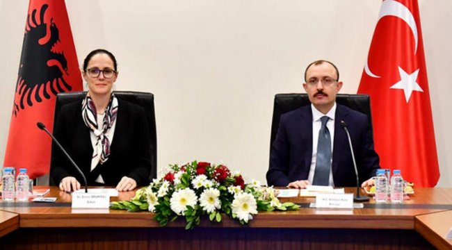 Bakan Muş, Arnavutluk Bakanı ile Kapıkule'de buluştu