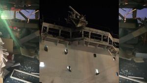 Görüntüler ortaya çıktı: Odessa'da ticari geminin vurulma anı