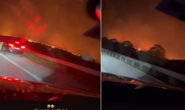 Şarkıcı Yaşar İpek, Çeşme'deki yangında alevlerin ortasında kaldı